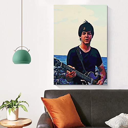 The Cool Paul McCartney Beatles Poster décoratif sur toile pour salon, chambre à coucher 50 x 75 cm - Les Beatles, Paul McCartney, John Lennon, RIngo Starr, George Harrison The Cool Paul McCartney Beatles Poster décoratif sur toile pour salon, chambre à coucher 50 x 75 cm – Image 5