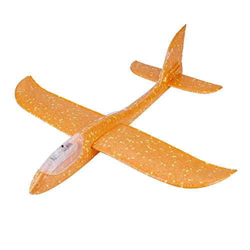 koulate Foam Glider Airplane Toy, Outdoor Plane Sports Easy Assemble Manual Throwing Fun Challenging Toy Aerobatic Airplane Model Folding Plane for Kids Boys Gift (#2)