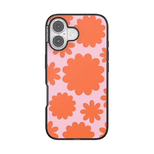 PopSockets iPhone 16 Phone Case with MagSafe- Floating Florals