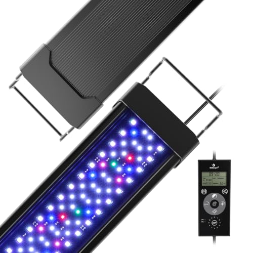 Image of fishkeeper Aquarium Plant Light with Time Sync, 24 /7 with 6 Rows of LEDs