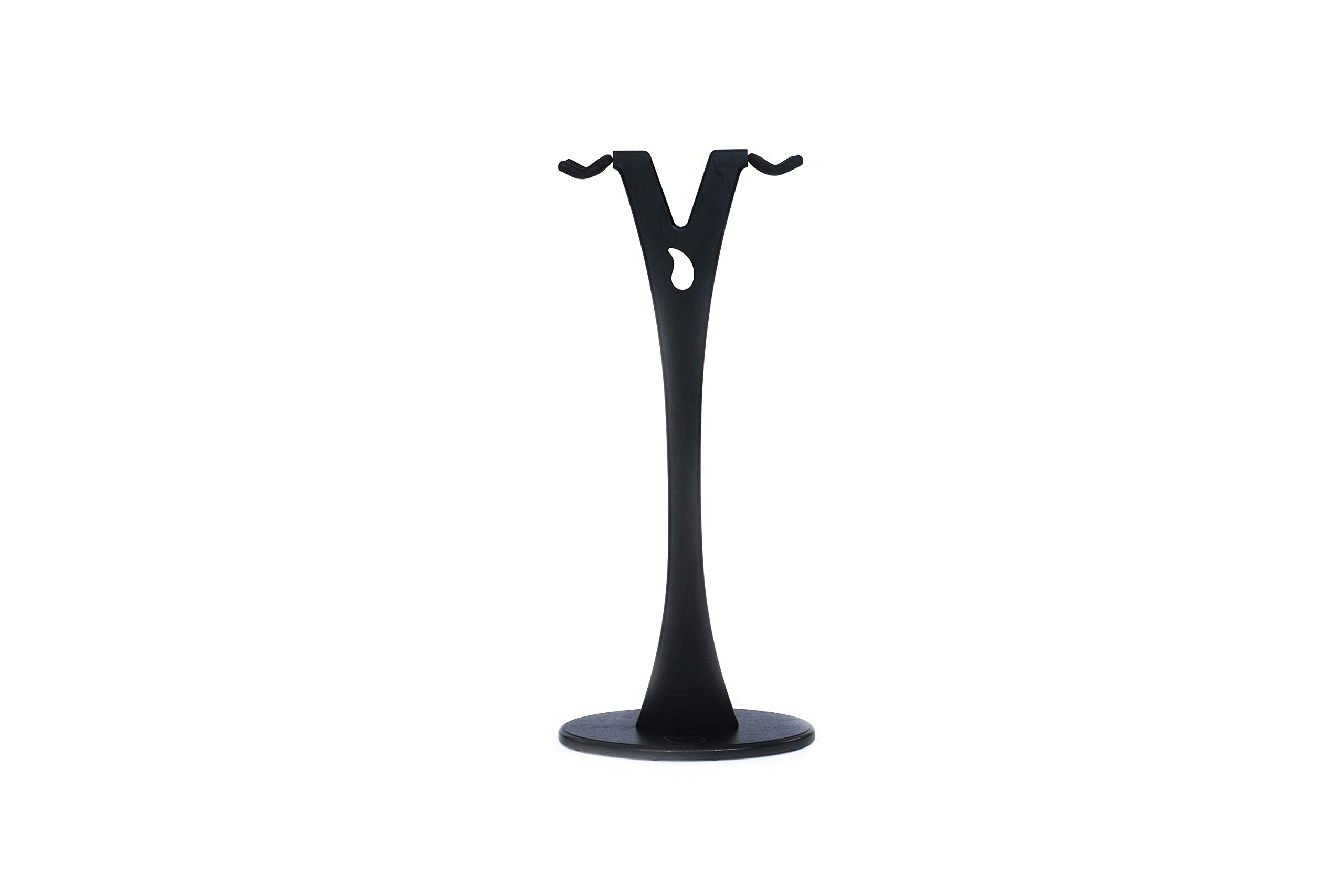 Ruach GS-1 - Soporte doble para guitarra acústica y eléctrica, de madera, color negro