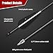 XIXILI 12 Pack Carbon Arrows 32 inch, Hunting and Target Practice Arrows for Compound Bow and Recurve Bow, Spine 500 with Removable Tips (Black)