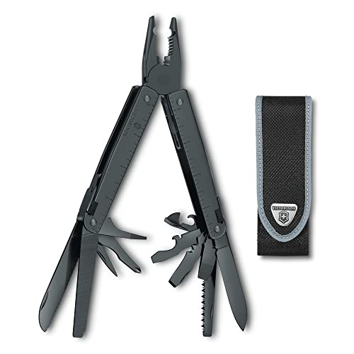 Victorinox Swiss Tool BS, 24 Function Swiss Made MultiTool with 2 Blades (Large and Serrated), 5...