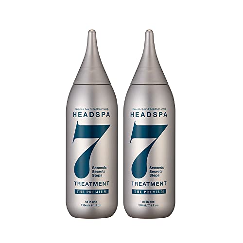 Headspa7 Treatment The Premium Anti-Thinning Hair Liquid (7.1 oz) For Thin Hair, Hair Strengthening & Thickening, Root Strengthening & Volumizing, Nourishing, Moisturizing, With Honey Scent, Pack of 2