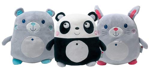 InnoGIO GIOplush Panda pluche kussen panda wit en zwart 32 cm voor kinderen, zacht en veilig materiaal, geschikt voor… - Image 6
