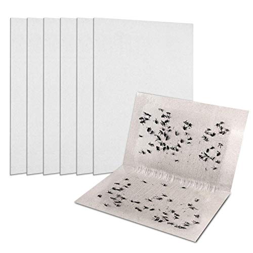 Negarly 20-Pack Sticky Fly Paper, Glue Paper Traps for Houseflies and Blowflies, Fly