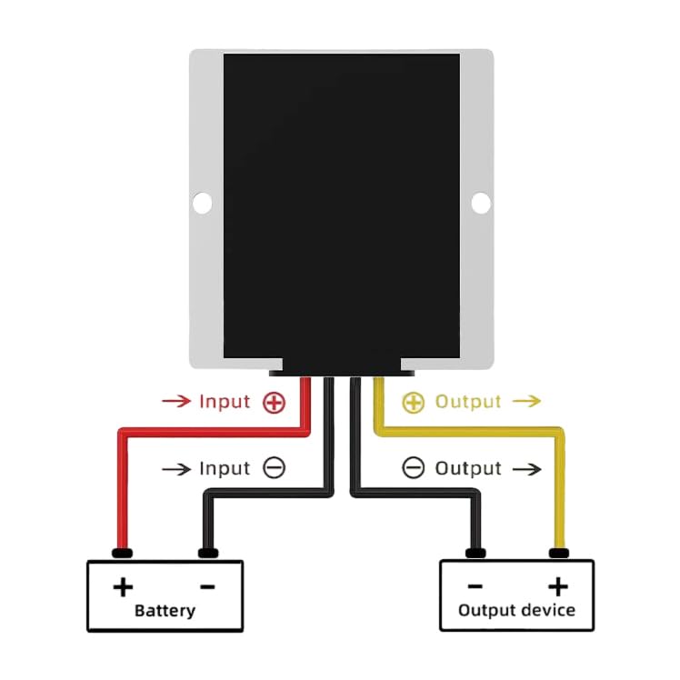 20A 240W Golf Cart 36V/48V Step Down to 12V DC to DC Converter Voltage Regulator Reducer Waterproof Transformer Power Converter with 5 Fuse3