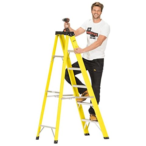 Heavy Duty Fibreglass Step Ladder for Professionals Cover