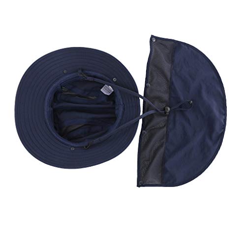 Home Prefer Upf 50+ Kids Sun Hat Boys Bucket Hat With Neck Flap Sun Protection Hats Fishing Hat Navy Blue #TOP3