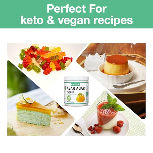Eco-Taste SUVELAM Agar Agar Powder 1000 Strength, 100% Natural Seaweed, Vegan Gelatin Substitute, Gluten-Free thumb #5