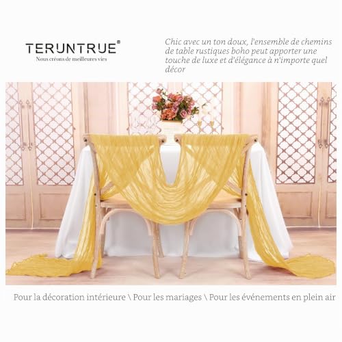 Nappe de fromage dorée boho pour une décoration de fête de naissance - 5