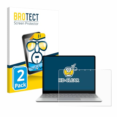 BROTECT Protector Pantalla para Microsoft Surface Laptop Go 3 Business Protector Transparente (2 Unidades) Anti-Huellas