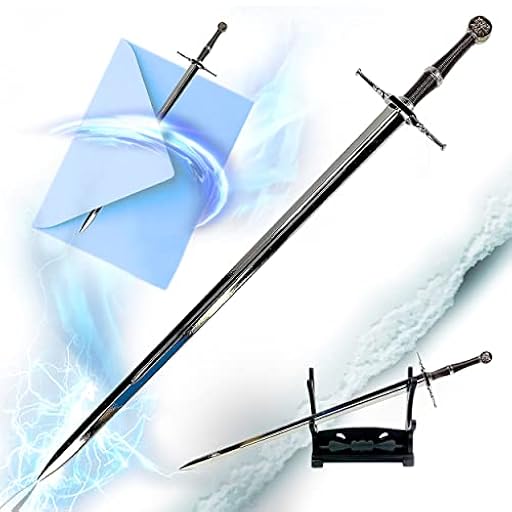 Espada de acero de – Espada de acero de Riva, con soporte, 21,6 cm, espada en miniatura, juego de vídeo, regalo para fans, jugadores y coleccionistas | Ya disponible en tu tienda friki favorita! En mundofriki.es!