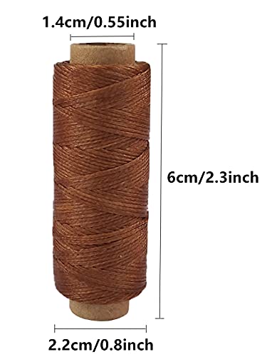 Hilo encerado para cuero 1 mm diámetro 330 yardas set 10 colores miniatura 3