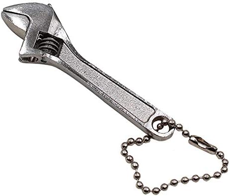 Mini Wrench Universal Adjustable Wrench Multifunction Mini Wrench Jaw Spanner Quick Metal Repair Portable Hand Tool (2.5 inch, Silver)