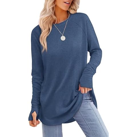 Aokosor Women's Long Sleeve Tunic Top Cover