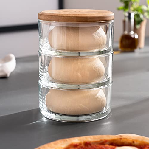 image for ooni Stack - Pizza Preparation Storage - Glass Stackable Storage Conta