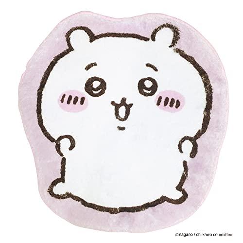 MORIPiLO ちいかわ 玄関マット 室内用 小さめ 可愛い 約45cm (ダイカットマット ピンク) グッズ キャラクター まくらのモリシタ
