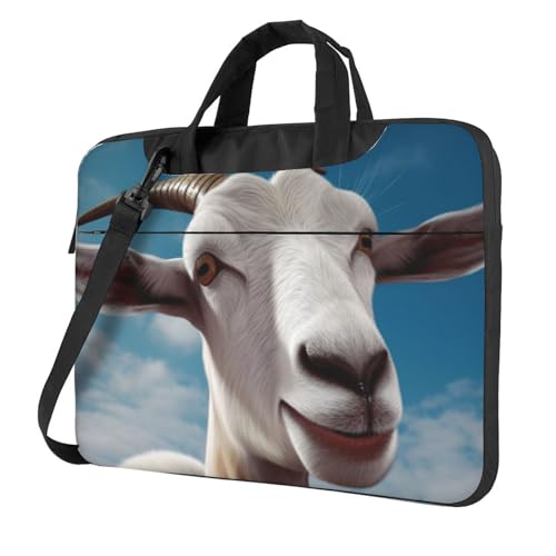 Sac ordinateur portable imprimé chèvre antichoc protégeant votre outil de travail