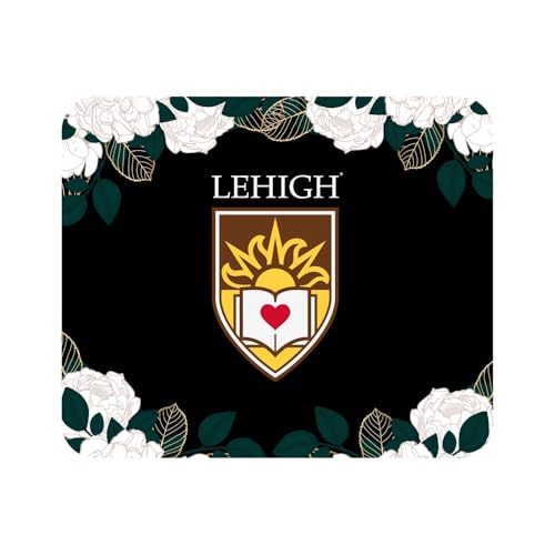 Mouse Pad, Fabric, Lehigh University Standard/Floral White