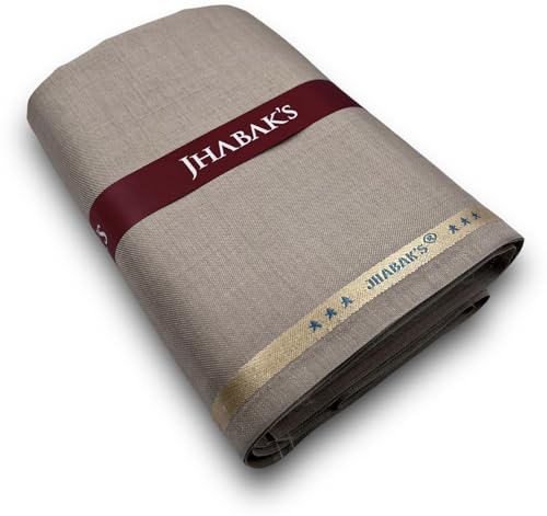 Image of JHABAK'S Unstitched Viscose Rayon Trouser Fabric for Men - Length: 1.30 m /Width: 58 inches