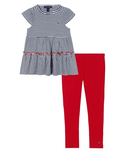 Image of Tommy Hilfiger Girls 2-Piece Set, Tunic Shirt with Leggings