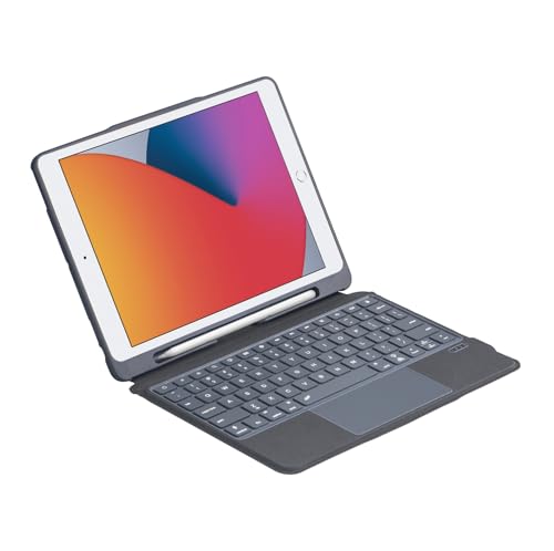 Clavier iPad 9 avec pavé tactile multi-toucher et rétroéclairage magnétique amovible