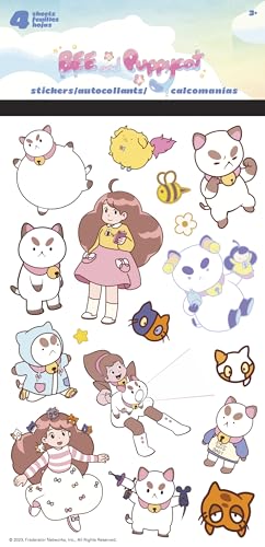 Bee SND Puppycat - Autocollants Standard 4 Feuilles