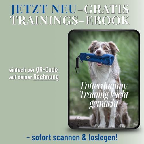GIZZY® DAS ORIGINAL I Futterdummy Hunde I Robuster Hunde Futterbeutel für alle Rassen I Dummy Hundetraining mit Leckerlies - Die Erziehungshilfe für Hunde I Futterbeutel Hundetraining - Hunde Zubehör