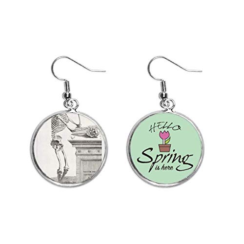 Pendientes de esqueleto colgantes: decora tu look con el cuerpo humano en primavera