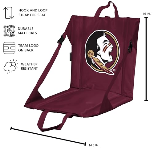 Image of Logo Brands Officially Licensed NCAA Unisex Stadium Seat, One Size, Team Color