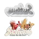 Xevinas Rayher Giessformen Silikonformen Gießform Mama Letter Design Kerzenformen Silikon Für Gips Handwerk Heimdekorationen (A)