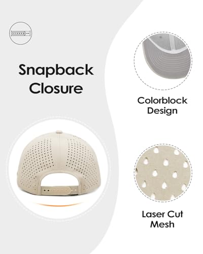 Image of Zylioo Oversize XXL Baseball Mesh Cap,Extra Large Laser Cut Cap,L M S Trucker Hat,Quick Dry Summer Cooling Golf Cap