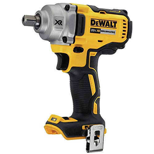 DEWALT 20V MAX XR Impact Wrench, Cordless, 1/2-Inch with Detent Pin Anvil, 330-lbs of Torque, 3,100 IPM, Bare Tool Only (DCF894B)