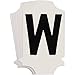 Brady 5010 Series Number and Letter Labels, Pack of 10 Labels, Black, W