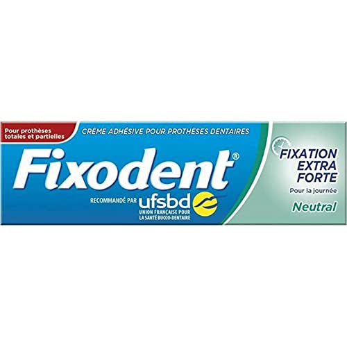 Fixodent Fixation Extra Forte Pour la Journée Neutral 47g (lot de 3