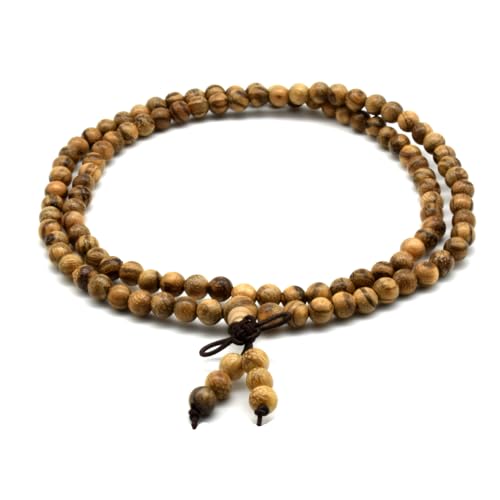 Image of Zen Dear Unisex Natural Vietnam Agarwood Bead Buddhist Prayer Beads Japa Mala Necklace Bracelet Bead
