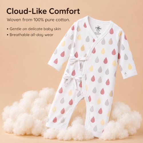 Image of The Mom Store Baby Romper Jabla Style For Boys And Girls | Cotton | Soft Infant Bodysuit | Trendy Stylish Sleepwear For Newborn Baby | Printed | Unisex Comfortable Everyday Baby Wear