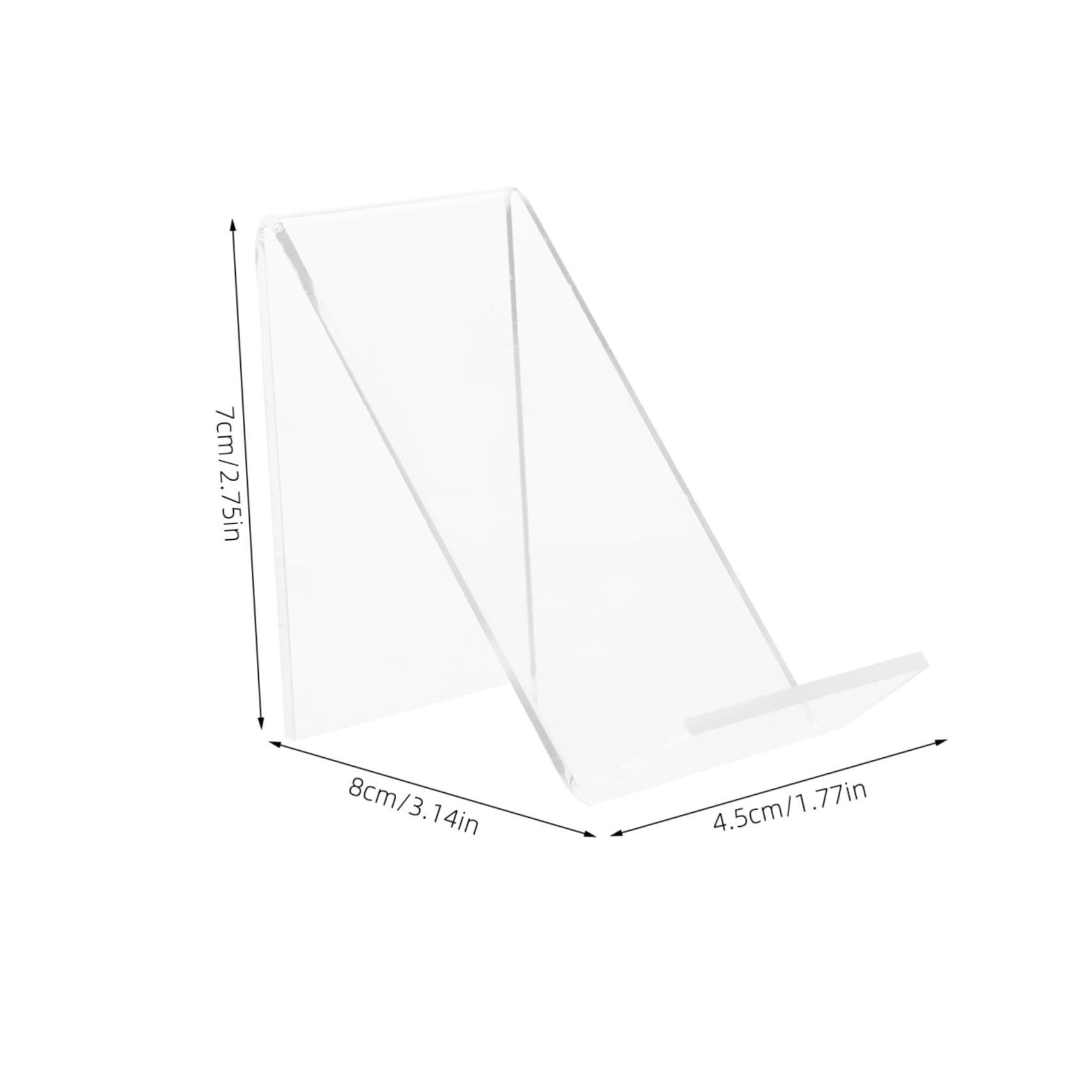 Unomor Minimalist Acrylic Shoe Display Stand 6pcs Boys and Girls Shoe Rack for Versatile Use