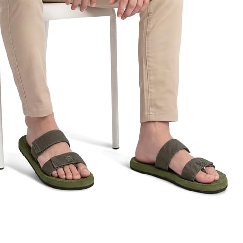 Image of Neeman's Commute Sandals for Men & Women | Adjustable Dual Strap Sandals | Cushioned Footbed | Ergonomic Comfort Sandals | Lightweight Everyday Casual Footwear