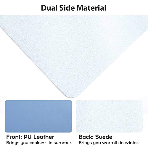 Image of Desk Pad XX-Large, DOBAOJIA Office Desk Mat, Desk Cover Mat, Laptop Mat for Desk, Extended Mouse Mat, Large Mouse Pad for Office /Home, PU Leather +Suede Non-Slip 31.5 inch x 15.8 inch / 80 x 40cm