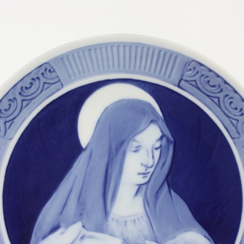 1920年、イヤープレート。イエスを抱くマリア。額縁セット。 ロイヤル