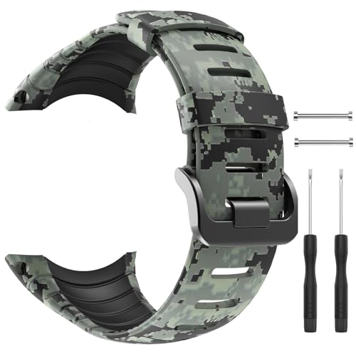 Suunto Core Strap, Rubber Replacement Watch Band for Suunto Core SS014993000.