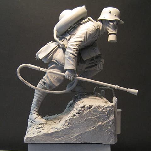 1/16 Imperial, Flamflower, w / M1917 (Wex) Resin Figure Soldatini Rank-And-File GK WWII Tema di Guerra Militare Non Rivestito Nessun Colore
