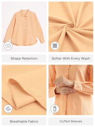 Image of SAADAA Airy Linen Shirt | Solid Regular Fit Casual Shirts Stylish for Women