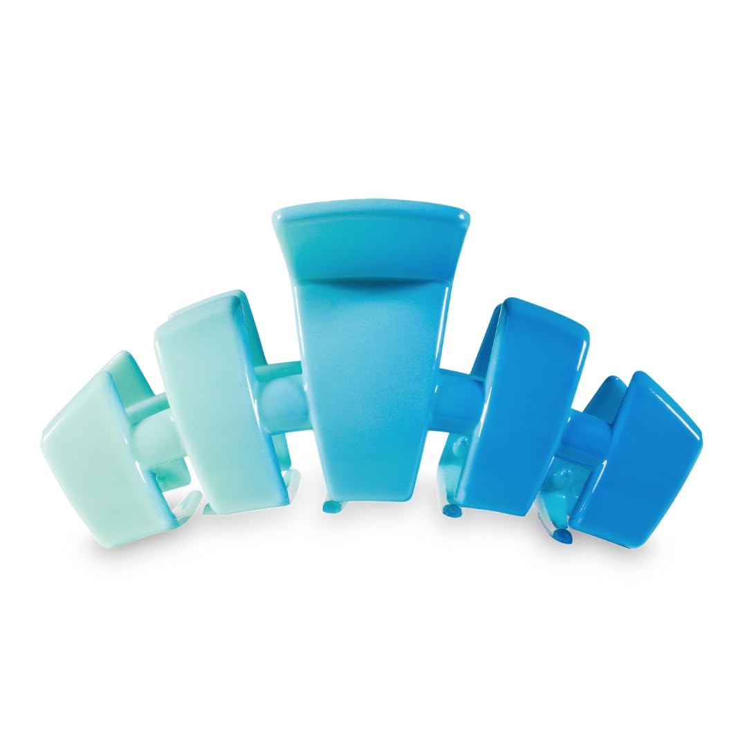 TELETIES - Large Hair Clip - Summer Collection - Hair Claw Clips for Women - Strong Grip, Bendable Teeth, Curved Design - For All Hair Types and