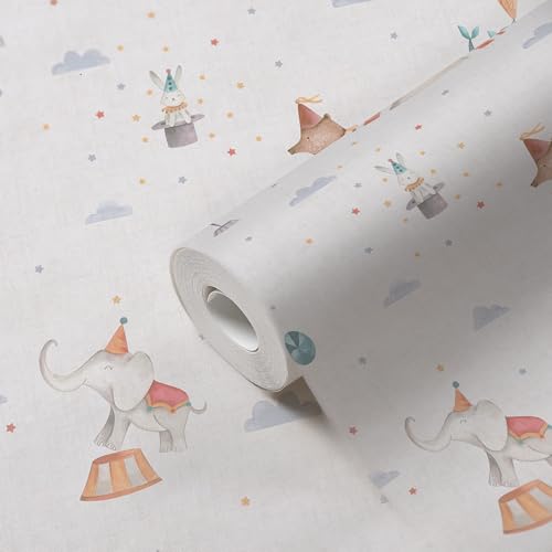 A.S. Création Lilly & Luis Non-Woven Wallpaper Circus Theme in Multicolour - 10,05 x 0,53 m Wallpaper for Kids - 771481 - Image 4