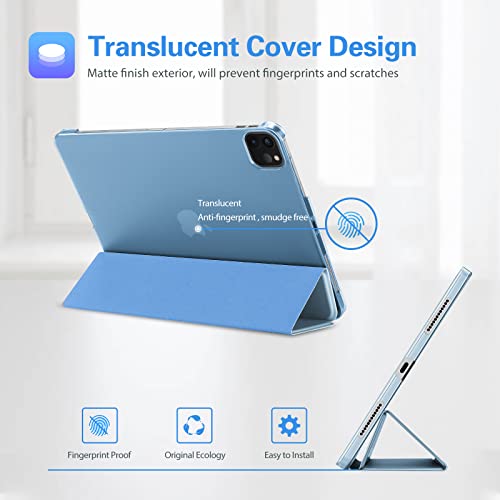 Image of ProCase Smart Case for iPad Pro 12.9 2022202120202018, Slim Stand Hard Back Shell Smart Cover for iPad Pro 12.9 6th Gen5th Gen4th Gen3rd Gen -SkyBlue.