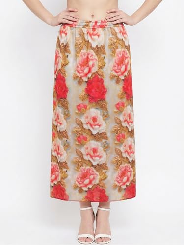 Image of VAGISHA Women's 4-Metre Flared Long Skirt | Skirts for Women Long Length | Long Skirts for Girls | Ethnic & Boho Printed Wear with Elastic Waist | Perfect for Party, Festive & Casual Look