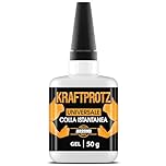 Colla istantanea in gel extra forte 50 g – Supercolla XXL con ago dosatore – trasparente, non cola, impermeabile e resistente al calore – adesivo per plastica, legno, metallo, vetro – KRAFTPROTZ ARKA